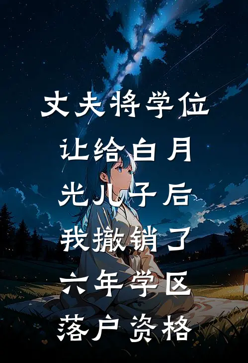丈夫将学位让给白月光儿子后，我撤销了六年学区落户资格